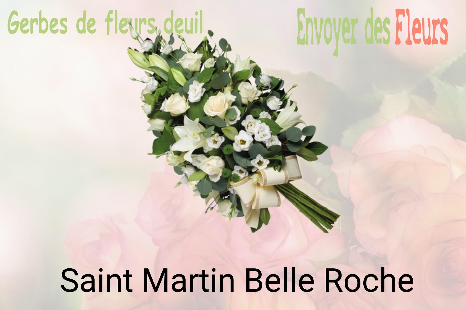 Gerbe de fleurs de deuil livrée à Saint-Martin-Belle-Roche